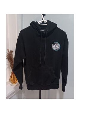 Medium Mens Vintage Quiksilver Hoodie Pullover Sweater Logo